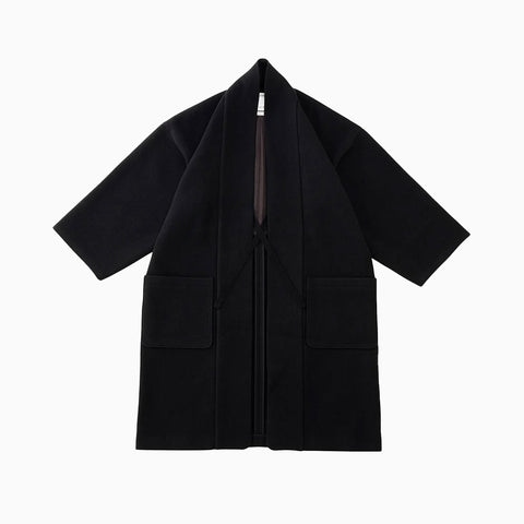 Visvim Kiyari Coat (Melton) Black