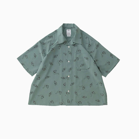 Visvim Harmon Shirt S/S Roadster Green