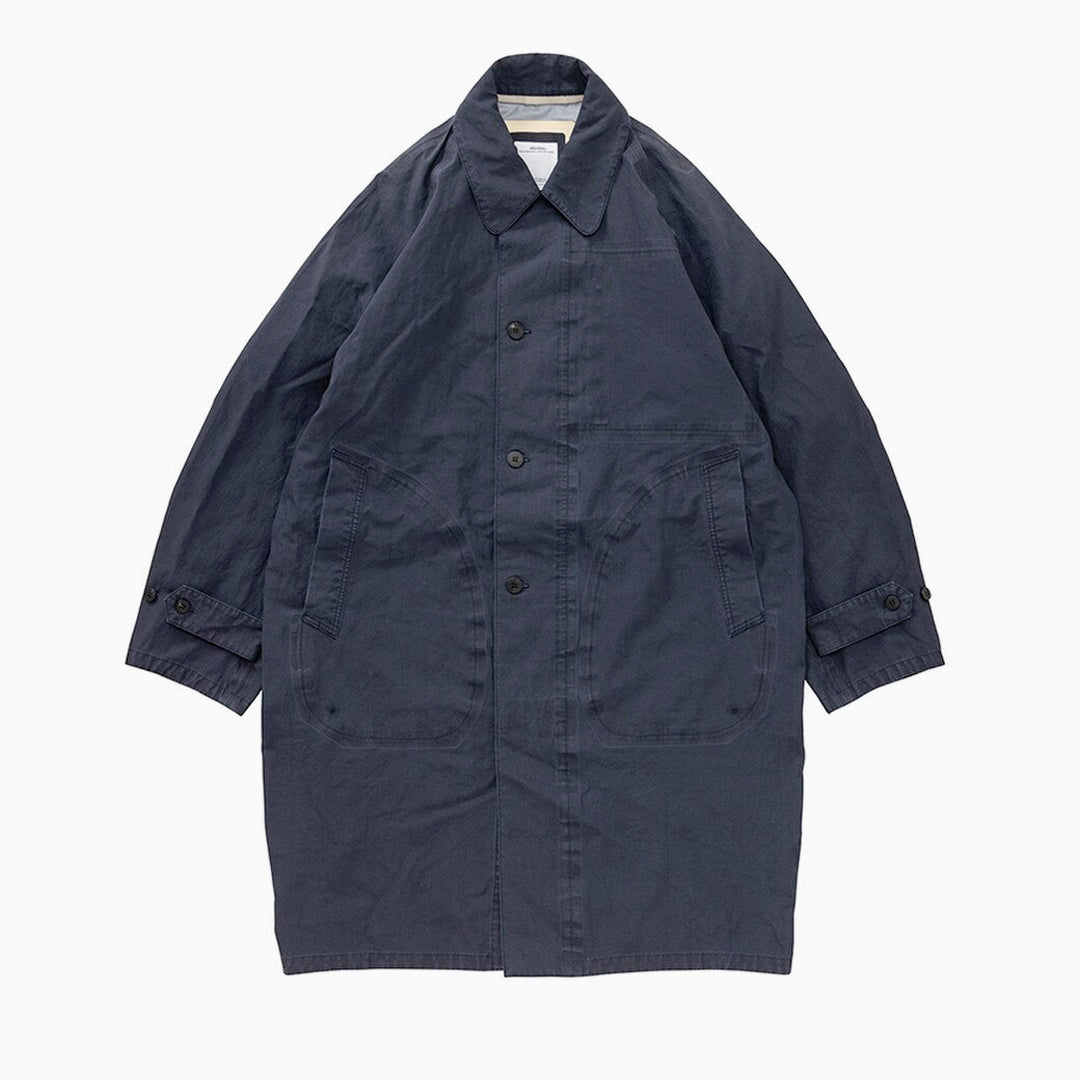 Visvim Henderson Parka 3L DMGD Navy – 1290SQM
