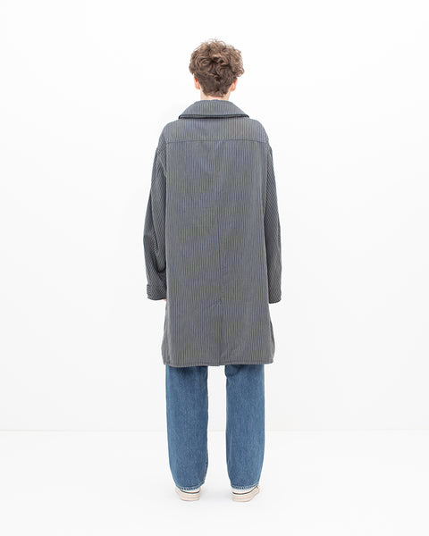 Visvim Balmat Parka Stripe Navy Stripe