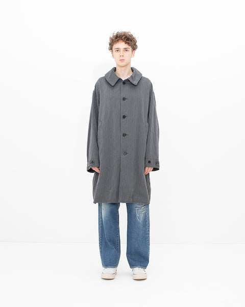 Visvim Balmat Parka Stripe Navy Stripe