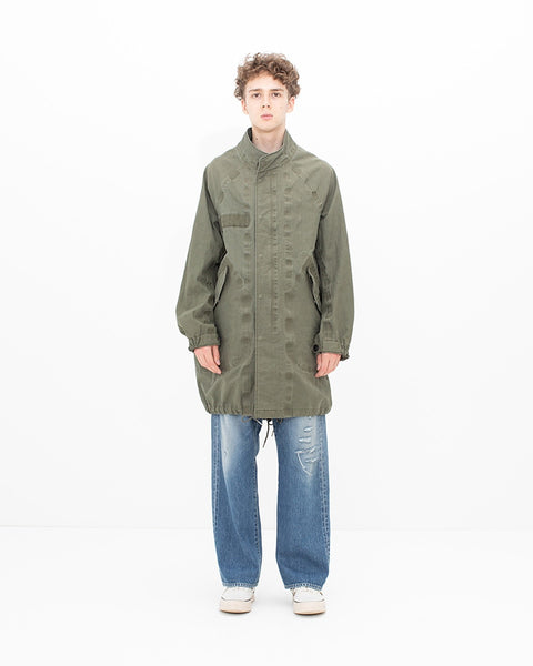 Visvim Six-Five Fishtail Parka 3L DMGD Olive