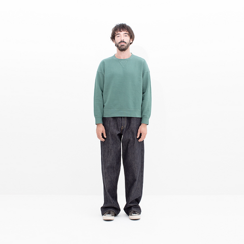 Visvim Jumbo Sweat L/S DMGD Green