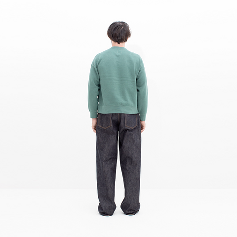 Visvim Jumbo Sweat L/S DMGD Green