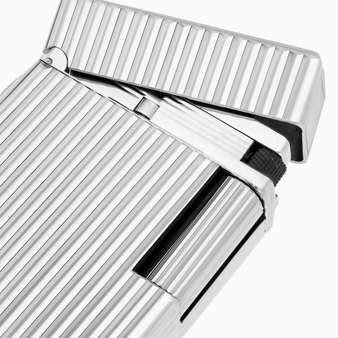 S.T. Dupont Ligne 1 Guilloche Lighter Silver