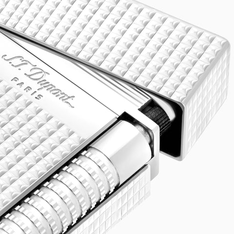 S.T. Dupont Le Grand Dupont Diamond Head Lighter Silver
