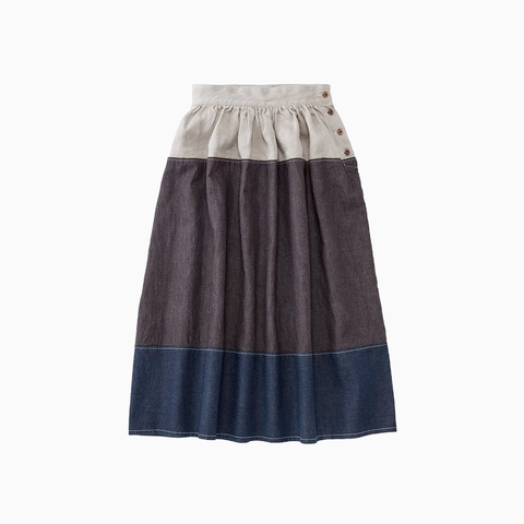 Visvim Elevation Long Skirt Brown Hickory