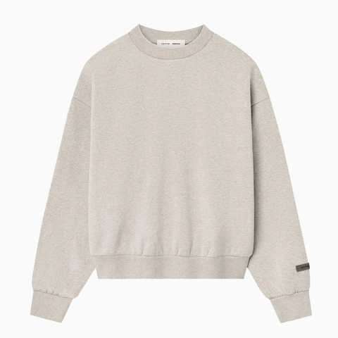 Fear of God Essentials Cewneck Cotton Sweatshirt Light Beige