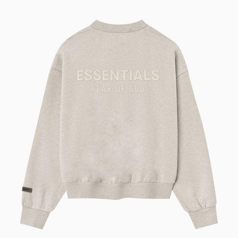 Fear of God Essentials Cewneck Cotton Sweatshirt Light Beige