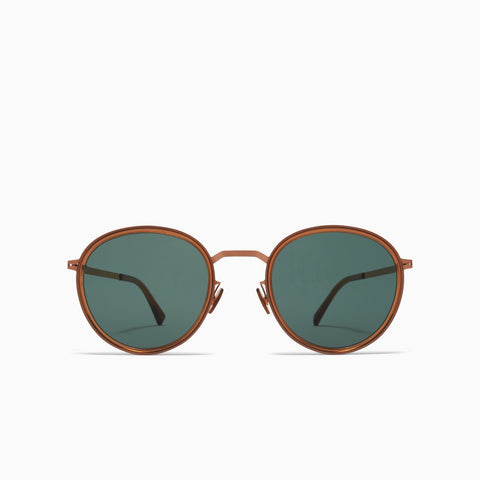 Mykita Tuva A40 Shiny Copper / Topaz - Darkgreen Solid