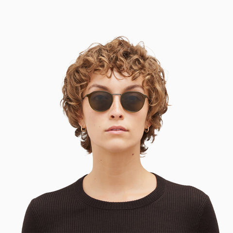 Mykita Paulson A67 Graphite / Peridot - Raw Brown Solid
