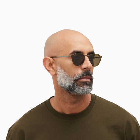 Mykita Paulson A67 Graphite / Peridot - Raw Brown Solid