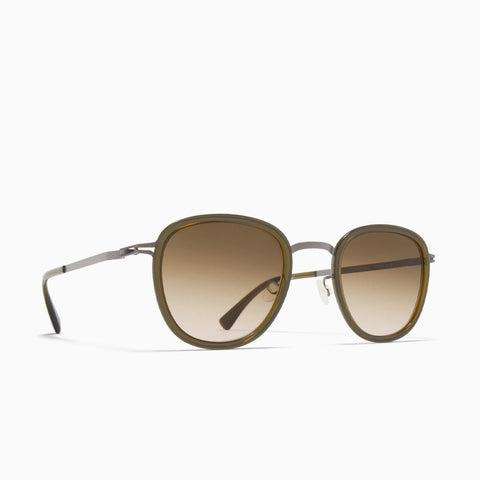 Mykita Helmi A67-Graphite / Peridot - Raw Brown Gradient