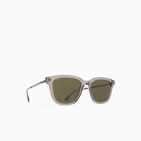 Mykita Holm C153 Clear Ash / Graphite - Raw Green Solid