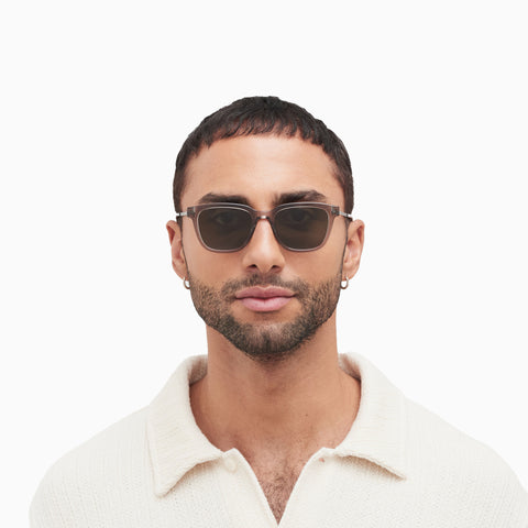 Mykita Holm C153 Clear Ash / Graphite - Raw Green Solid
