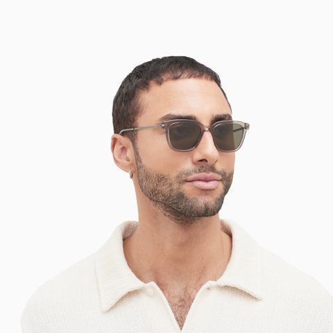 Mykita Holm C153 Clear Ash / Graphite - Raw Green Solid