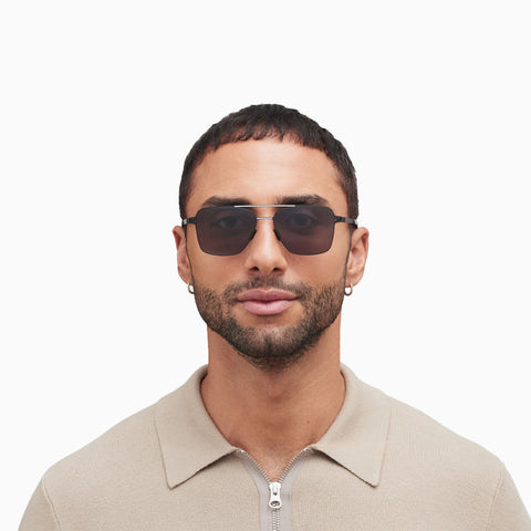 Mykita Bernie Black / White - Polarized Pro Hi-Con Grey