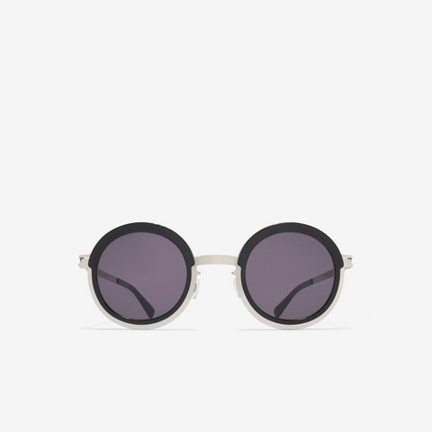 Mykita Phillys A81 Shiny Silver / Black Cool Grey Solid