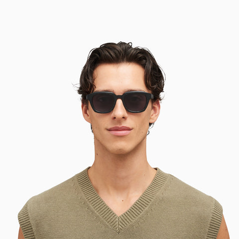 Mykita Kiene Chilled Raw Black Havana / Silver - Cool Grey Solid