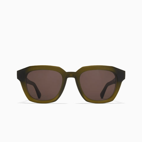 Mykita Kiene Chilled Raw Peridot / Silver - Brown Solid