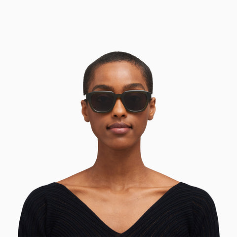 Mykita Kiene Chilled Raw Peridot / Silver - Brown Solid