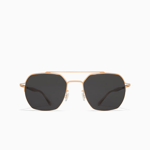 Mykita Arlo Champagne Gold - Dark Grey Solid
