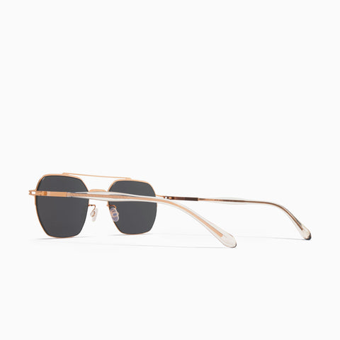 Mykita Arlo Champagne Gold - Dark Grey Solid
