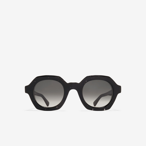 Mykita Teshi C110 Black Havana / Shiny Silver Raw Black Gradient