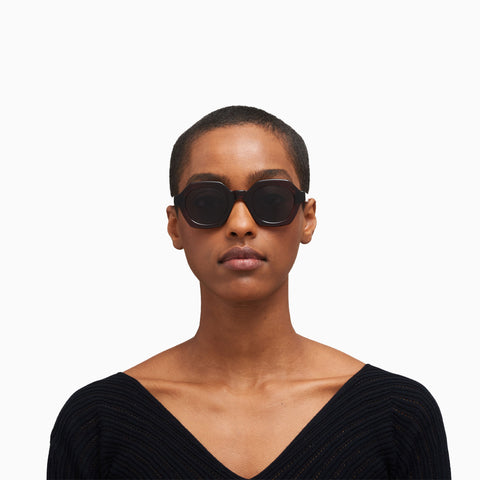 Mykita Teshi C171 Pine Honey / Shiny Silver - Coolgrey Solid