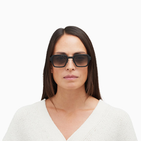 Mykita Lennon A50 Black / Black Havana - Raw Black Gradient