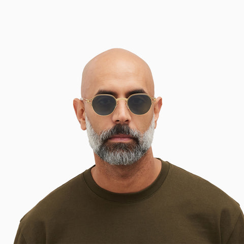 Mykita Vaasa Gold / Black - Polarized Pro Green 15
