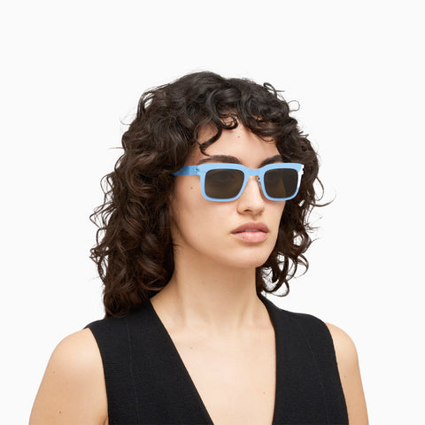 Mykita Norfolk Light Blue - Raw Green Solid
