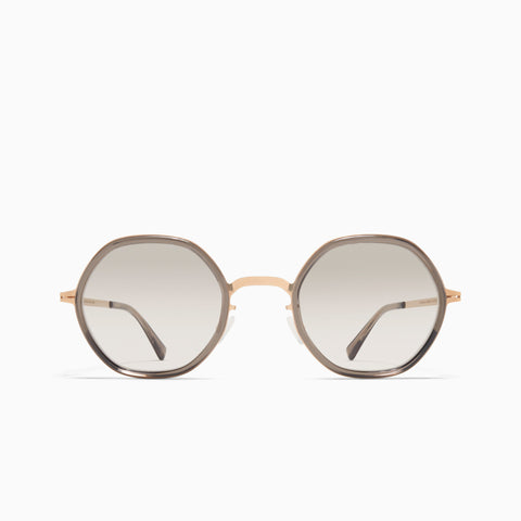 Mykita Alya A83-Champagne Gold / Clear Ash - Original Grey Gradient