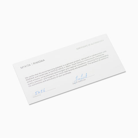Mykita x Rimowa MR003 AL1-White Silver / Black - Coolgrey Solid