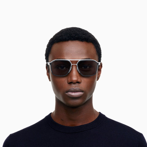 Mykita x Rimowa MR003 AL1-White Silver / Black - Coolgrey Solid