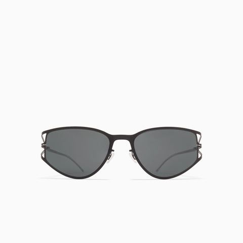 Mykita Sierra Shiny Silver / Jet Black - Darkgrey Solid