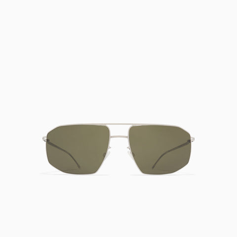 Mykita Santeri Shiny Silver - Rawgreen Solid