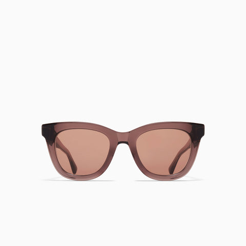 Mykita Laimi C204 Maroon / Shiny Silver - Cedar Brown