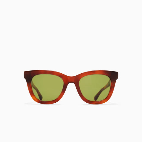 Mykita Laimi C214 Soft Havana / Shiny Silver - Euphosgreen Solid