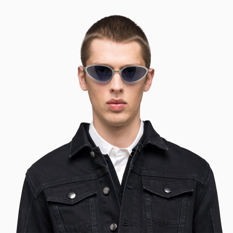 Mykita x 032C Bear Matte Silver - Cobalt Solid