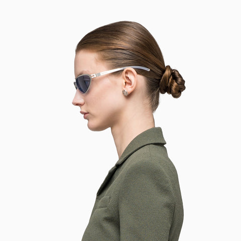 Mykita x 032C Bear Matte Silver - Cobalt Solid