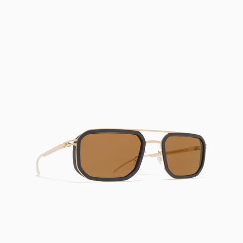 Mykita x Leica ML16 MH76-Leica Light CGD - Pitch BK / Leica Brown 85 Solid
