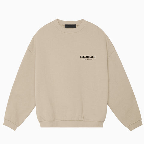 Fear of God Essentials Fleece Crewneck Sweatshirt Desert Sand