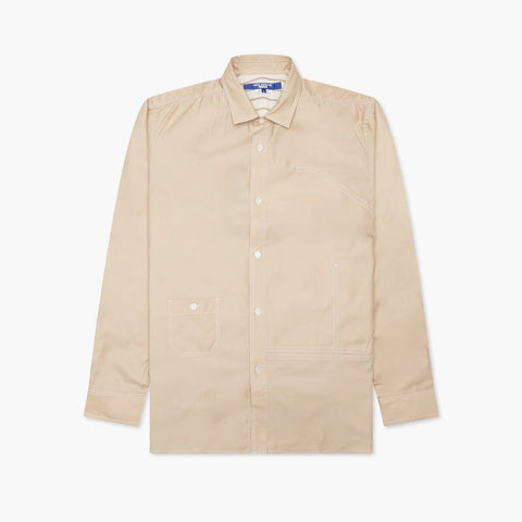 Junya Watanabe MAN Two Tone Button Up Shirt Beige