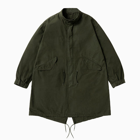 A.PRESSE Vintage Washed Wool M-65 Field Parka Olive