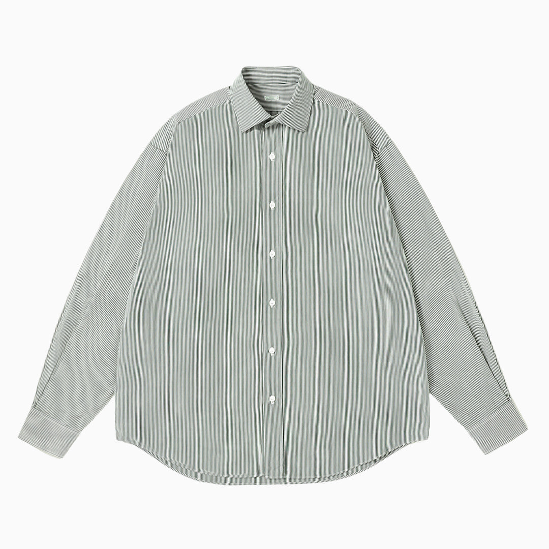 A.PRESSE Spread Collar Shirt Green – 1290SQM