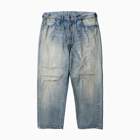 A.PRESSE No.37 Washed Wide Denim Pants Bleach
