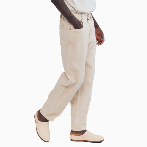Casey/Casey Leo Denim Pant Denim - Ivory