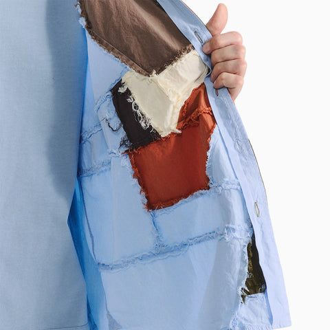 Casey/Casey Hamnet Patchwork Shirt Paper Cot Glacier / Mixed Colors