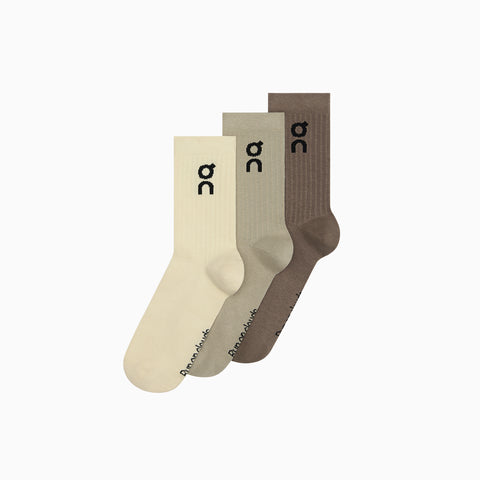 On Logo Sock High 3P Hare | Brume